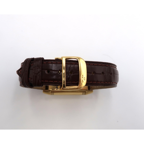 253 - A Jaeger-LeCoultre Reverso XGT Grande Date 18ct gold wristwatch serial number 2168764 with three ser... 