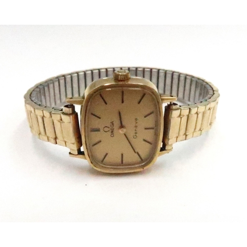 269 - An Omega ladies watch, ref 511.413 cal.625, working in saleroom and an Omega box