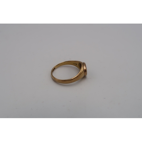 104 - An 18ct gold bloodstone seal ring. Size J. Weight 2.27 grams.