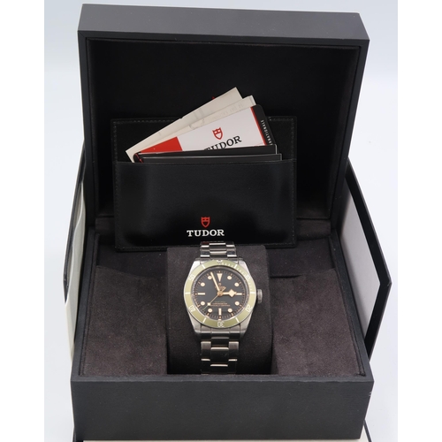 A Harrods special edition steel Tudor watch, Model 79230G. N 1185. Circa 2018. With box and paperwork