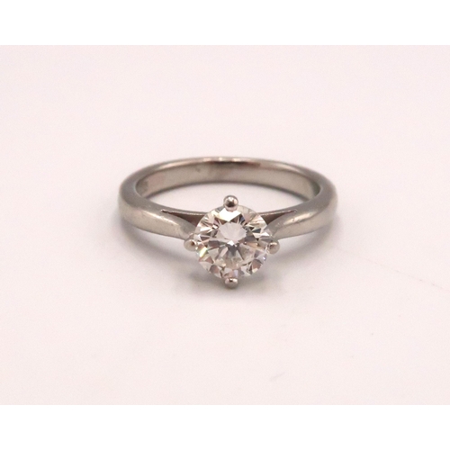 A Boodles Classic Platinum Diamond Solitaire Ring - Diamond approx 0.70ct. Estimated G/H colour, VS clarity - Ring Size I - Stamped Boodles and B & D to inside of band - Retails for £4,800
