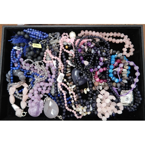 103 - A Selection of Costume beaded jewellery items, to include necklaces & bracelets.