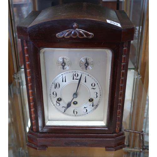 703 - An 8 day bracket clock with Westminster chimes