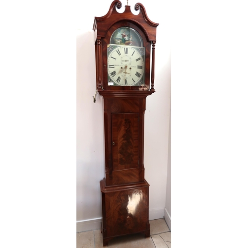 717 - A good quality 8 day longcase clock with a 13 inch arched dial signed John Blaylock Carlisle with se... 