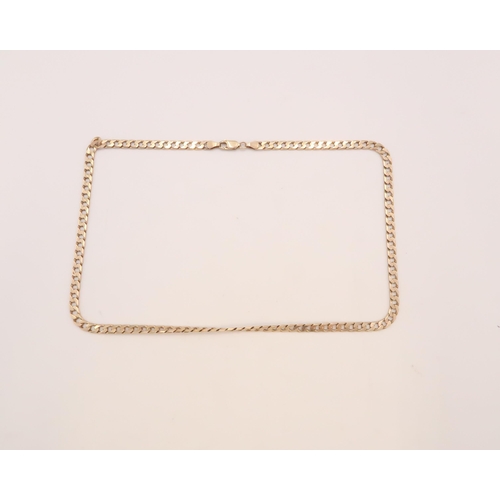 105 - A 9ct Gold Curb Chain. 

Weight: 18.3g Length: 24cm
