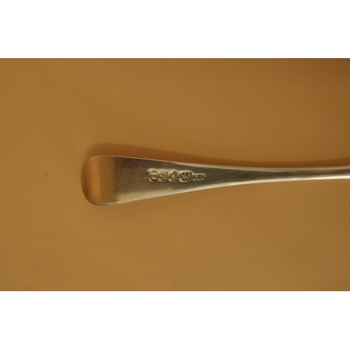 374 - A group of four Georgian silver forks, of simple upturned form, George Cowles, London 1803, 6.60toz.