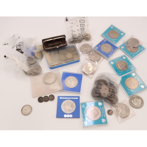 415 - A Large quantity of English mixed coinage to include commemorative.