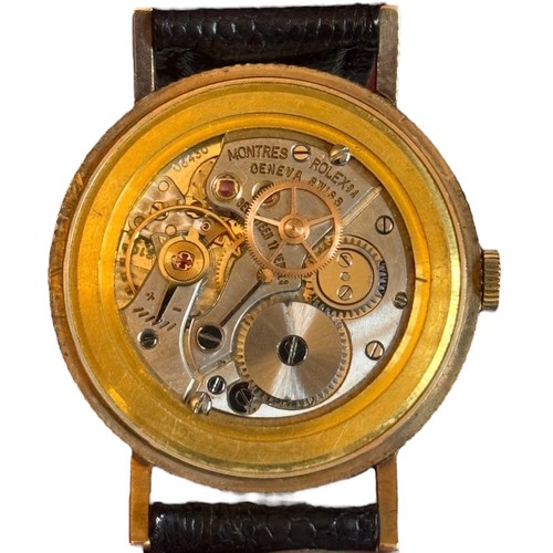 307 - A Rare 1960's Rolex Precision 'Coin Edge', 34mm, Cal.1210. 

Featuring original gold plated buckle a... 