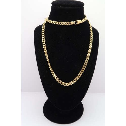 An 18ct Curb Chain 

Weight: 30.17g Length: 19inch Link: 4mm
