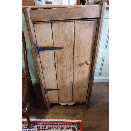 645 - A rustic pine cupboard - Width 55cm x Height 114cm