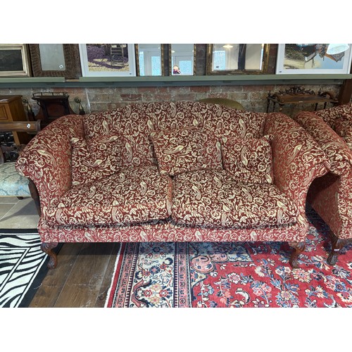 636 - A pair of Brights of Nettlebed Chatsworth antique style sofas - Width 176cm and the other 186cm- RRP... 