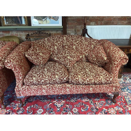 636 - A pair of Brights of Nettlebed Chatsworth antique style sofas - Width 176cm and the other 186cm- RRP... 
