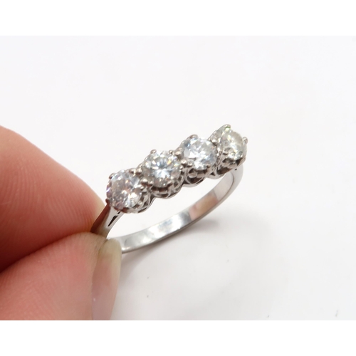 10 - An 18ct Gold & Diamond 4 Stone Eternity ring, 1.0ct, VS1/2, G/H. 

Diamond grade and size is approxi... 