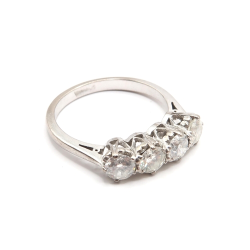 10 - An 18ct Gold & Diamond 4 Stone Eternity ring, 1.0ct, VS1/2, G/H. 

Diamond grade and size is approxi... 