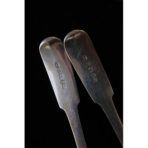 301 - A Group of Georgian Silver Spoons & Forks. 

Spoons assayed Newcastle, 1791, 'T.W' Possibly Thomas W... 