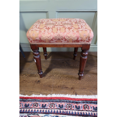625 - An early 19th century mahogany stool - Height 46cm x Width 43cm
