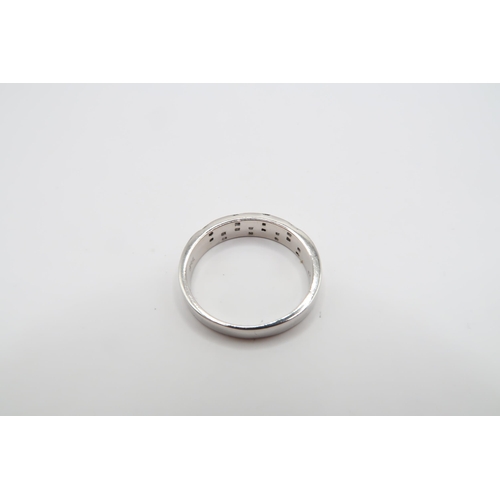57 - An Unusual 18ct White Gold 16 Stone Princess Cut Diamond Ring, Diamonds are a very Good Colour and C... 