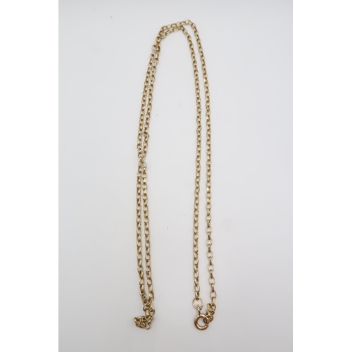 100 - A 9ct Gold Belcher Chain. Weight: 6.48g Length: 60cm