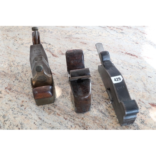 429 - A Norris 50G plane along with two other vintage planes