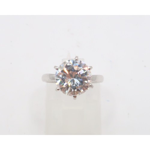 1 - A brilliant cut diamond solitaire ring. Estimated 2.77cts. Estimated E/F colour, VS2/SI1 clarity. Si... 