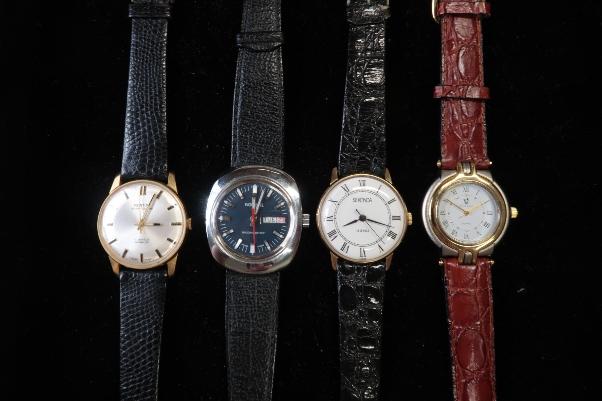 An Assorted Group of Four Watches. To Include Seconda, Vialli, Montine ...