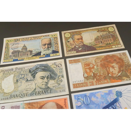356 - A Group of 'Modern' French Paper Currency issued between 1954 - 1998.&nbsp;