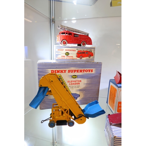 515 - Eleven boxed Dinky supertoys, numbers 964, 561, 514, 955, 981, 533, breakdown lorries, tankers, fire... 