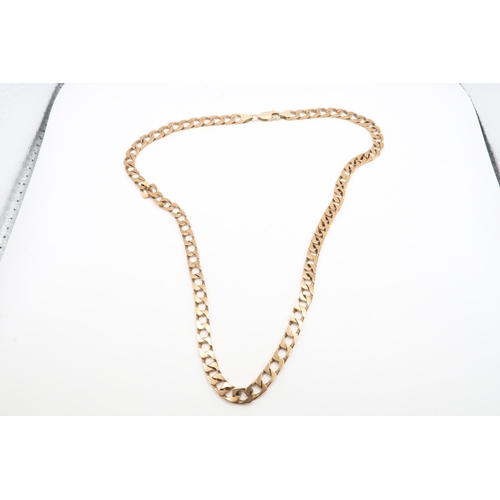 52 - A 9ct gold curb link chain. Weight 25.83 grams