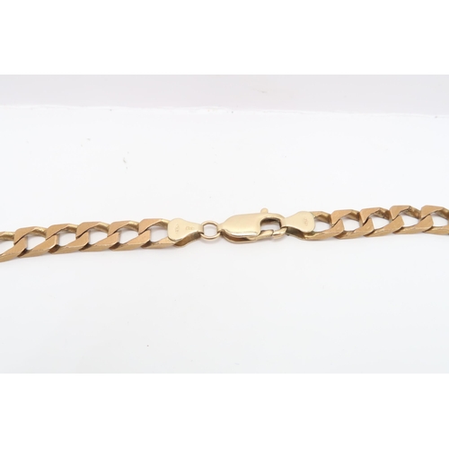 52 - A 9ct gold curb link chain. Weight 25.83 grams
