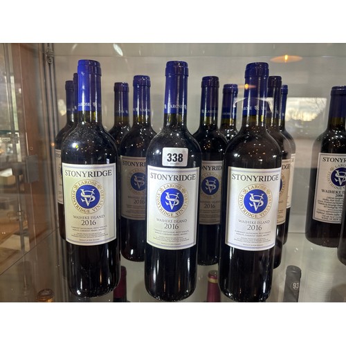 338 - 12 Bottles of 2016 Stonyridge, Larose, Waiheke Island, New Zealand - 750ml, 13.5%.