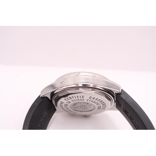 293 - An Automatic Breitling B2, Reference A42362, 44mm. Featuring silvered dial with triple subsidiary di... 