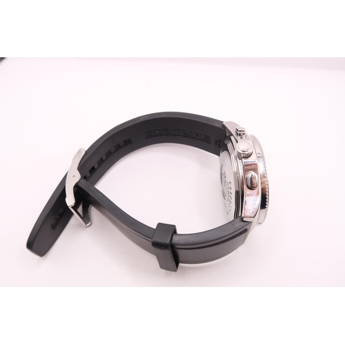 293 - An Automatic Breitling B2, Reference A42362, 44mm. Featuring silvered dial with triple subsidiary di... 