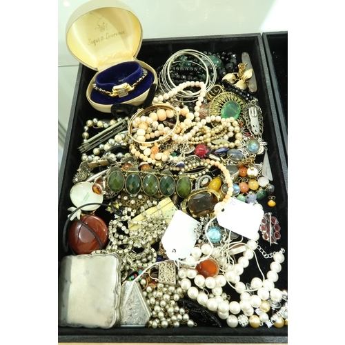 200A - A large Quantity of Costume Jewellery & Silver Items to include Rings, Bangles, Necklaces and as... 