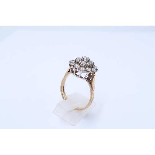 24 - A 9ct Cubic Zirconia Cocktail Ring Weight: 5.68 Size: V