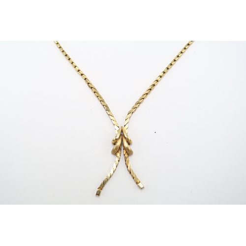 32 - A 9ct Fancy Link Necklace&nbsp;Weight: 14g Length: 44cm