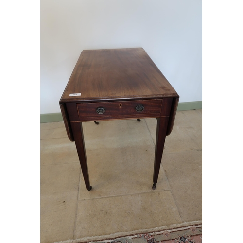558 - A 19th century mahogany Pembrooke table