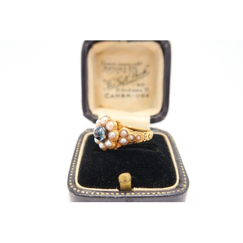 An 18ct Tested George IV Regency Period Aquamarine and Seedpearl ...