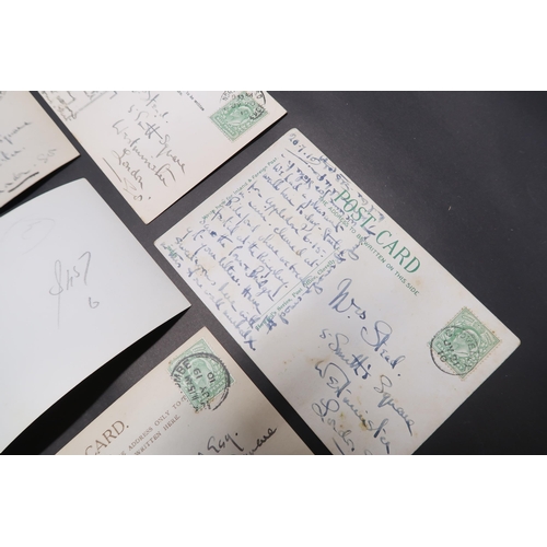  A Collection of Post Cards Written By William T Stead to his Wife & Daughter Circa 1910, Mostly ... 