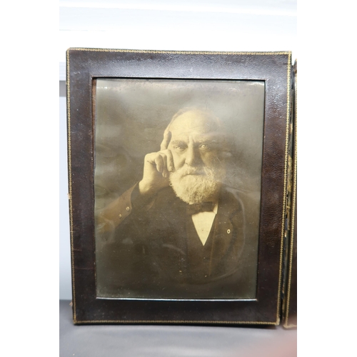  A Pair of Early Victorian Platinum Prints Of William T Stead, Produced by E.H. Mills Circa 1912. In ... 
