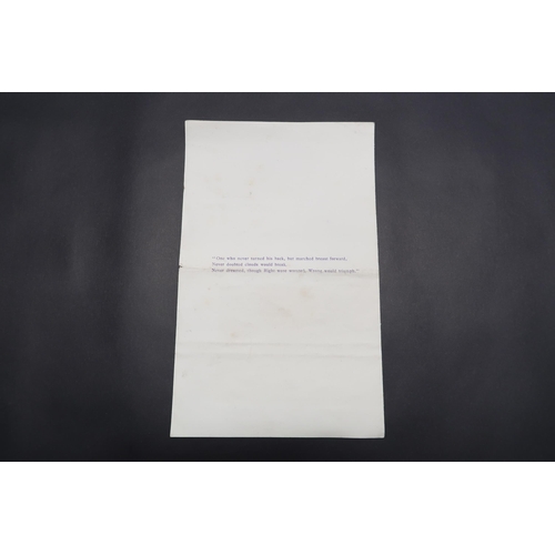  A Memorial Order of Service Card of William T Stead, Thursday April 25th 1912. William T Stead (1849... 