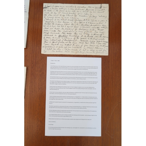  A Large Assortment of Documents pertaining to William T Steads Involvement in the research of Parano... 