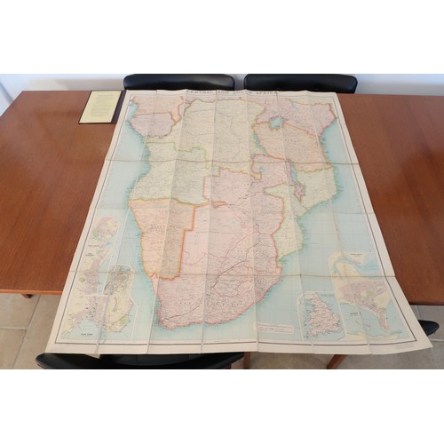  Ordnance Map of Southern Africa, Produced by Edward Stanford Geographer to H.M. The Map was owned by... 