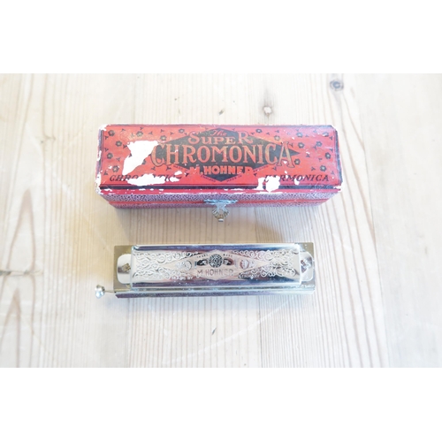 415 - A Hohner Super Chromonica Chromatic Harmonica in orginal box