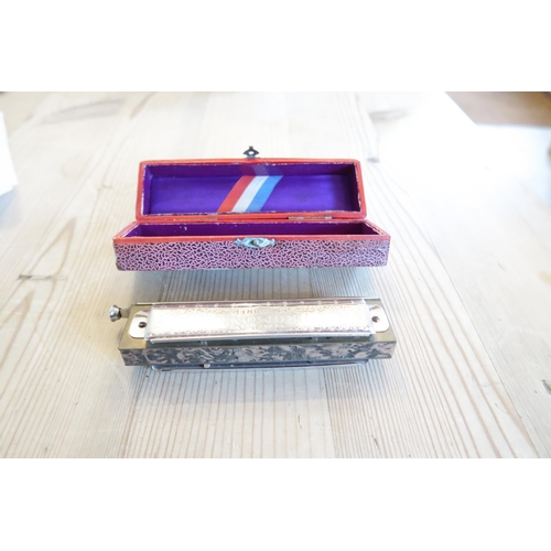 415 - A Hohner Super Chromonica Chromatic Harmonica in orginal box
