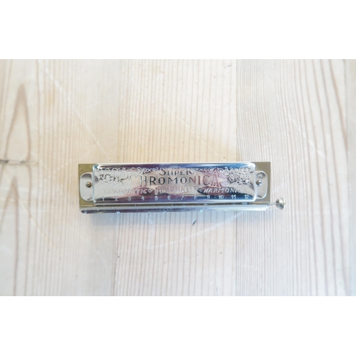 415 - A Hohner Super Chromonica Chromatic Harmonica in orginal box
