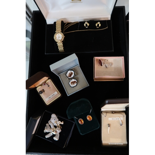 27 - A Quantity of Costume Jewellery to include Watches, Silver Charms, Rings and assorted&nbsp;