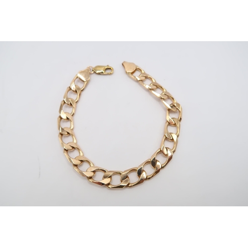 81 - A 9ct gold curb link bracelet. Weight 22.86 grams