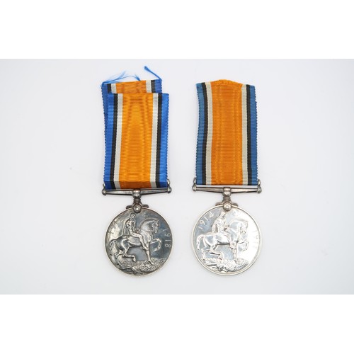  A Pair of British WW1 War Medal 1914 - 1918, Issued to PTE. H.F Pearce 272661 Labour Corps. Together... 