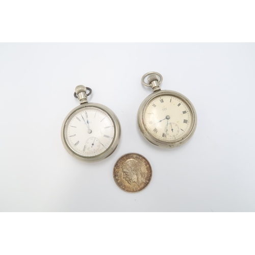  A Pair of Elgin USA Railway Pocket Watches, With a 1935 One Crown.&nbsp;Condition: One Ticks but sto... 