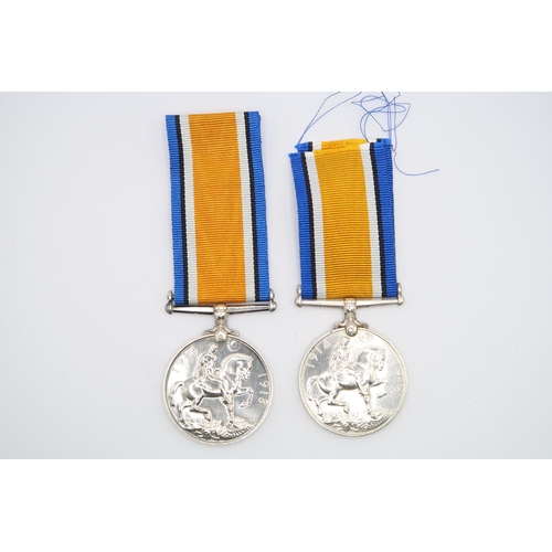  A Pair of British WW1 War Medal 1914 - 1918, Issued to PTE. J.T. Archer 4389, Manchester Regiment. W... 